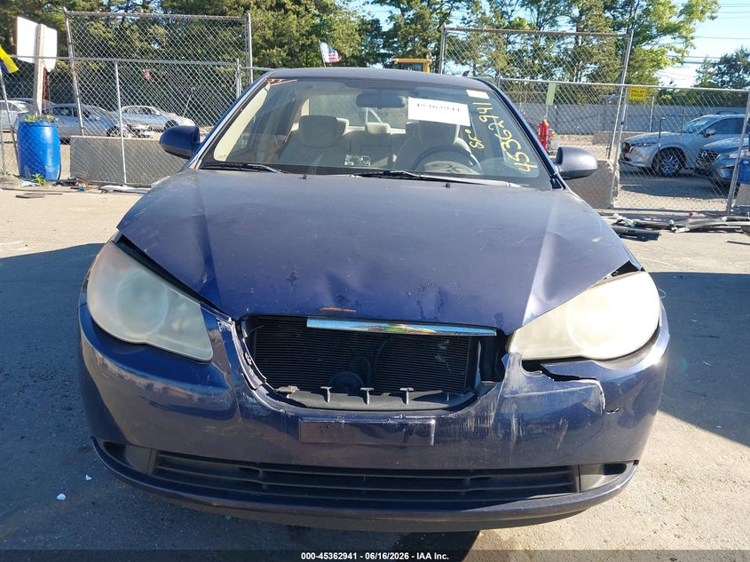 2007 Hyundai Elantra VIN KMHDU46D27U253973 IAAI salvage auction — FRONT END, Salvage (South Carolina), sold $425 on 2026-07-13 (photo 6)