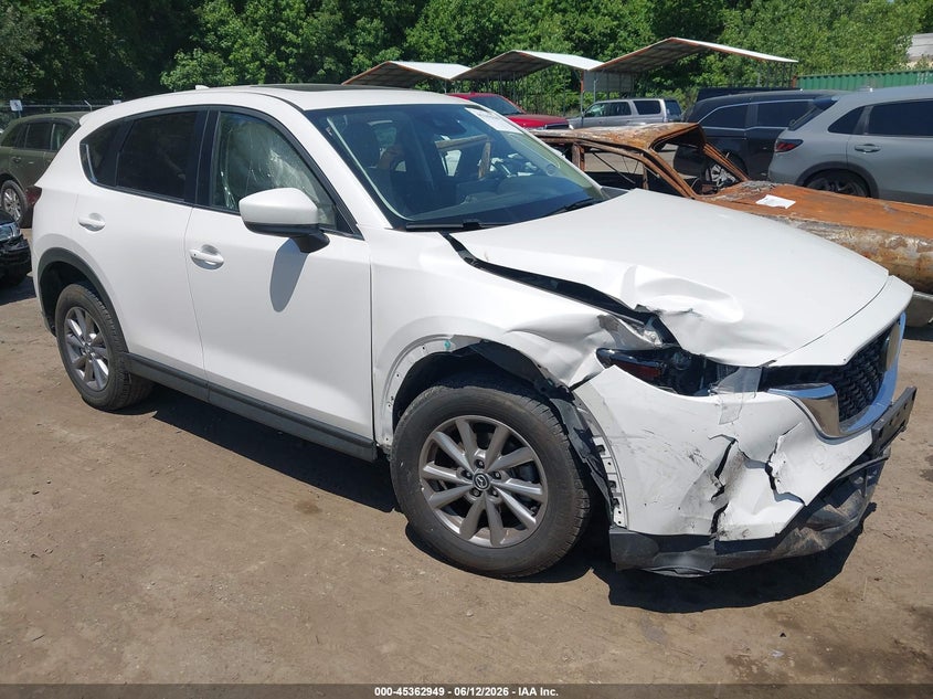 2022 Mazda Cx-5 VIN JM3KFBCMXN1594459 IAAI salvage auction — RIGHT FRONT, Salvage - Greater Than 75% (Maryland), sold $5,300 on 2026-07-28 (photo 1)