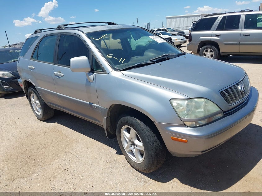 2001 Lexus Rx 300 VIN JTJHF10U910225655 IAAI salvage auction — SIDE, Clear (Arizona), sold $825 on 2026-07-16 (photo 1)