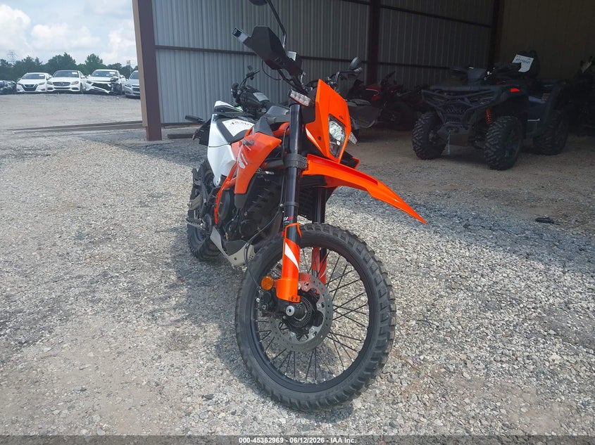 2025 Ktm 390 adventure VIN MD2J1J406SN201189 IAAI salvage auction — FRONT END, Salvage (Georgia), sold $2,550 on 2026-07-22 (photo 1)