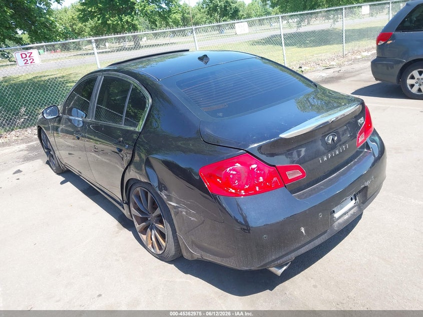 2013 Infiniti G VIN JN1CV6AP9DM304765 IAAI salvage auction — FRONT & REAR, Salvage (Ohio), sold $550 on 2026-07-13 (photo 3)
