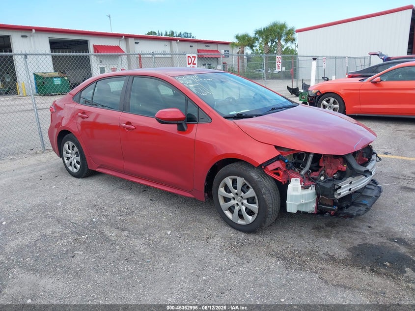 2020 Toyota Corolla VIN 5YFEPRAE1LP050237 IAAI salvage auction — FRONT END, Certificate Of Destruction (Florida), sold $4,100 on 2026-07-06 (photo 1)