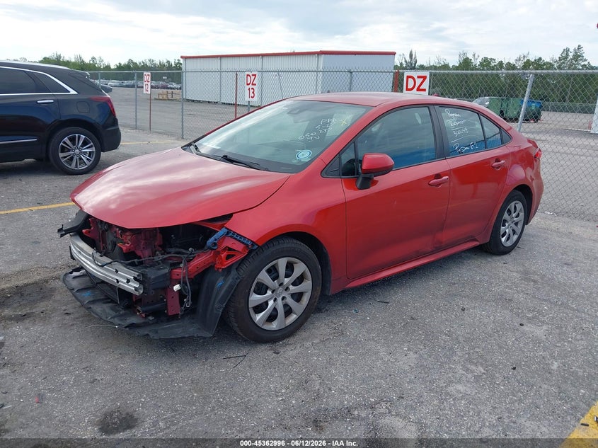 2020 Toyota Corolla VIN 5YFEPRAE1LP050237 IAAI salvage auction — FRONT END, Certificate Of Destruction (Florida), sold $4,100 on 2026-07-06 (photo 2)