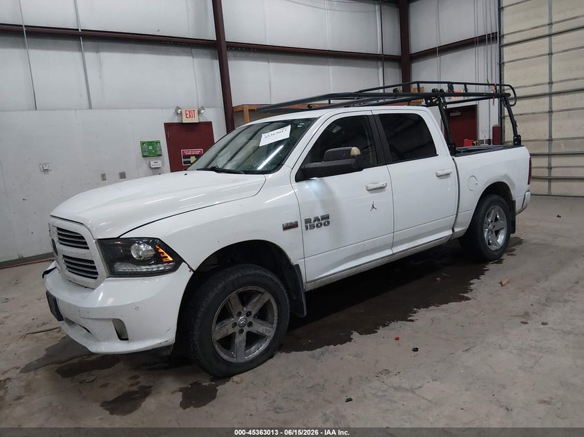 2014 Ram 1500 VIN 1C6RR7MT1ES184040 IAAI salvage auction — FRONT & REAR, Salvage (Idaho), sold $1,300 on 2026-07-10 (photo 2)