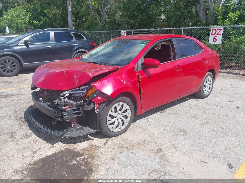 2018 Toyota Corolla VIN 5YFBURHEXJP766519 IAAI salvage auction — FRONT END, Rebuildable (Florida), sold $4,000 on 2026-07-13 (photo 2)