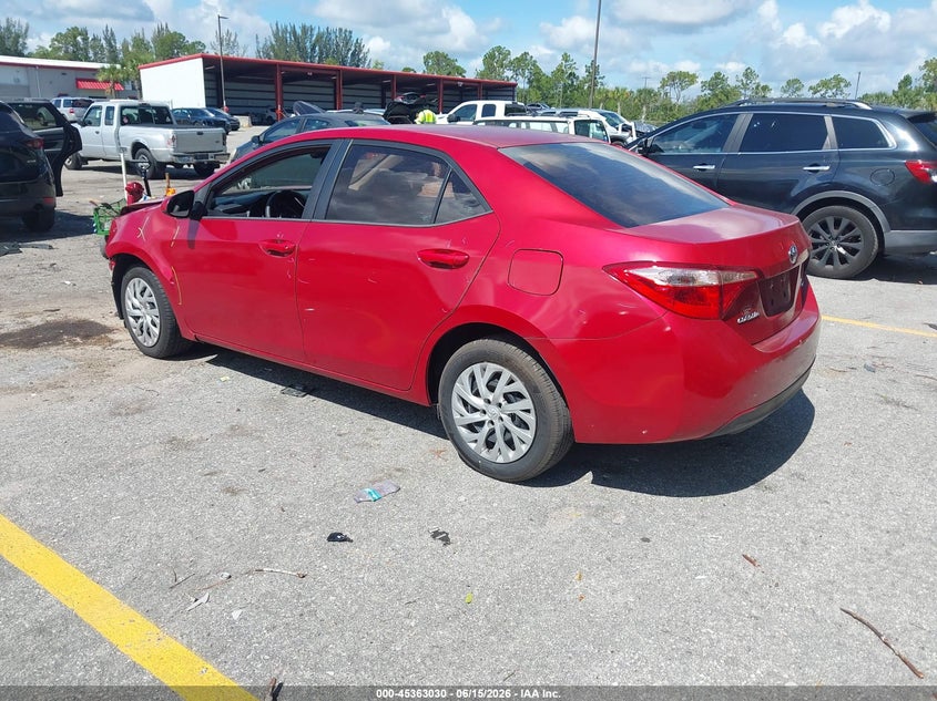 2018 Toyota Corolla VIN 5YFBURHEXJP766519 IAAI salvage auction — FRONT END, Rebuildable (Florida), sold $4,000 on 2026-07-13 (photo 3)