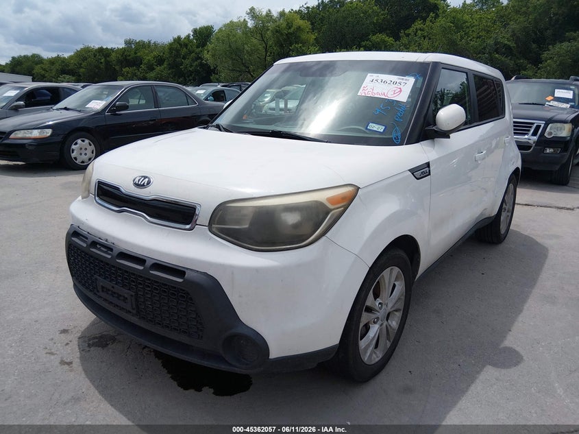 2015 Kia Soul VIN KNDJP3A55F7142887 IAAI salvage auction — NORMAL WEAR, Original (Texas), sold $800 on 2026-07-29 (photo 2)