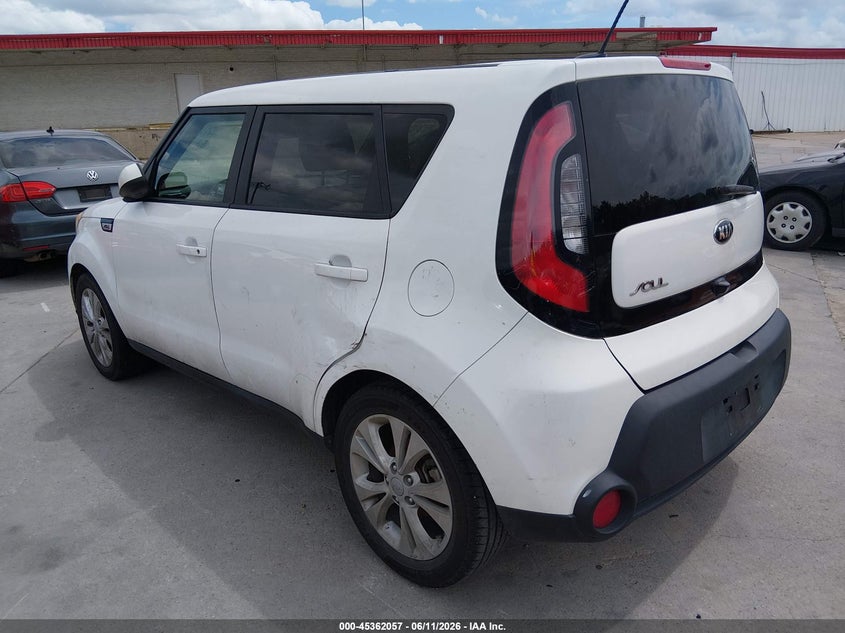 2015 Kia Soul VIN KNDJP3A55F7142887 IAAI salvage auction — NORMAL WEAR, Original (Texas), sold $800 on 2026-07-29 (photo 3)