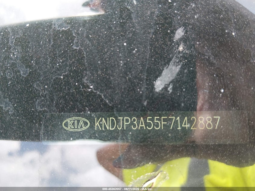 2015 Kia Soul VIN KNDJP3A55F7142887 IAAI salvage auction — NORMAL WEAR, Original (Texas), sold $800 on 2026-07-29 (photo 9)