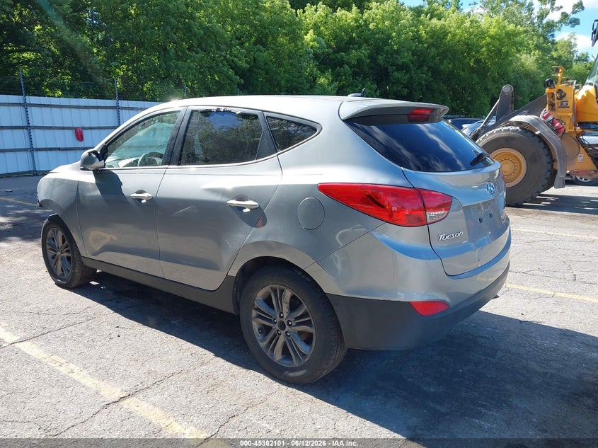 2015 Hyundai Tucson VIN KM8JT3AF1FU116868 IAAI salvage auction — NORMAL WEAR, Clear (Michigan), sold $675 on 2026-07-06 (photo 3)