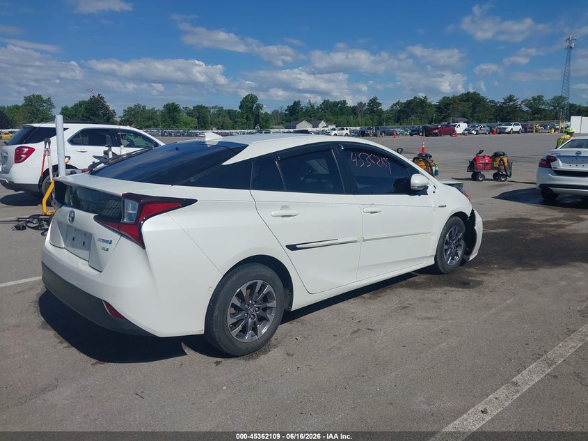 2019 Toyota Prius VIN JTDKARFU8K3073171 IAAI salvage auction — FRONT END, Clear (Indiana), sold $4,850 on 2026-07-15 (photo 4)