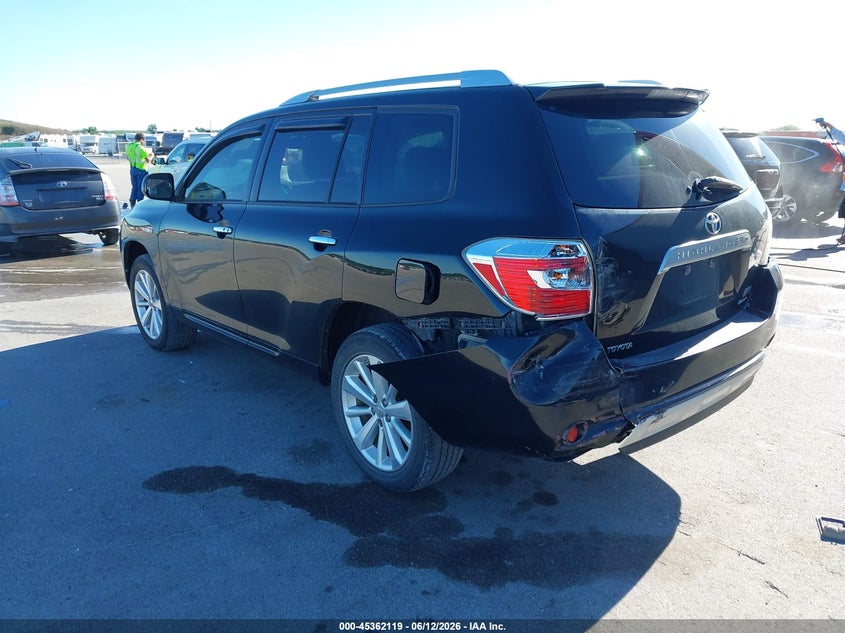 2008 Toyota Highlander hybrid VIN JTEEW44A382019734 IAAI salvage auction — LEFT REAR, Certificate Of Title (Nebraska), sold $875 on 2026-07-09 (photo 3)