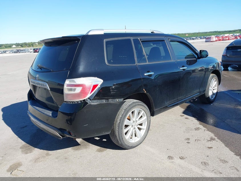 2008 Toyota Highlander hybrid VIN JTEEW44A382019734 IAAI salvage auction — LEFT REAR, Certificate Of Title (Nebraska), sold $875 on 2026-07-09 (photo 4)