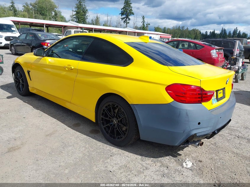 2015 BMW 4er VIN WBA3N7C59FK222917 IAAI salvage auction — NORMAL WEAR, Salvage Title, sold $875 on 2026-09-09 (photo 3)