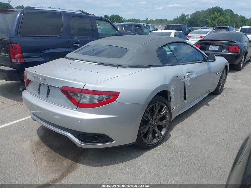 2015 Maserati Granturismo VIN ZAM45VMA7F0147973 IAAI salvage auction — RIGHT REAR, Salvage (Idaho), sold $19,100 on 2026-07-06 (photo 4)