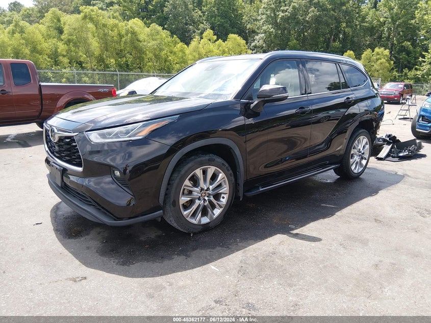 2020 Toyota Highlander VIN 5TDYZRAH8LS020550 IAAI salvage auction — REAR END, Salvage (Mississippi), sold $9,100 on 2026-07-22 (photo 2)