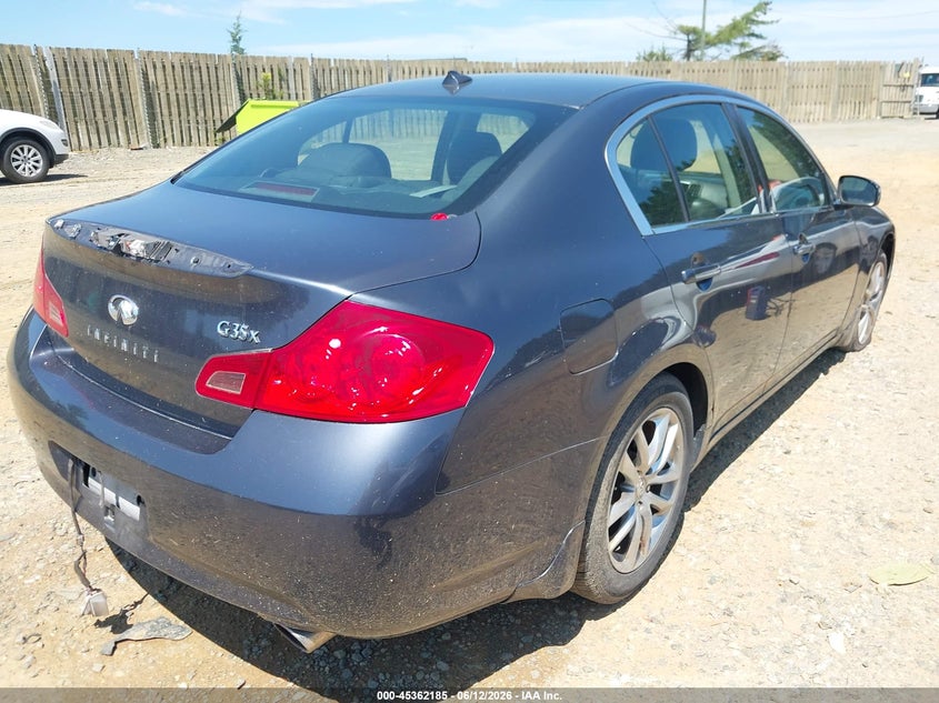 2008 Infiniti G35 VIN JNKBV61F08M262989 IAAI salvage auction — NORMAL WEAR, Clear (Virginia), sold $350 on 2026-07-13 (photo 4)