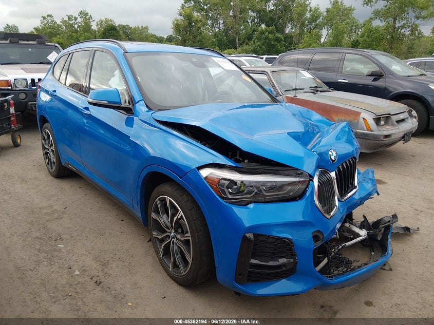 2021 BMW X1 VIN WBXJG9C01M5T65959 IAAI salvage auction — FRONT END, Salvage (Ohio), sold $2,950 on 2026-07-10 (photo 1)