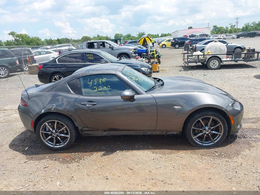 2017 Mazda Mx-5 VIN JM1NDAM7XH0103851 IAAI salvage auction — RIGHT SIDE, Salvage (Virginia), sold $6,550 on 2026-07-07 (photo 6)