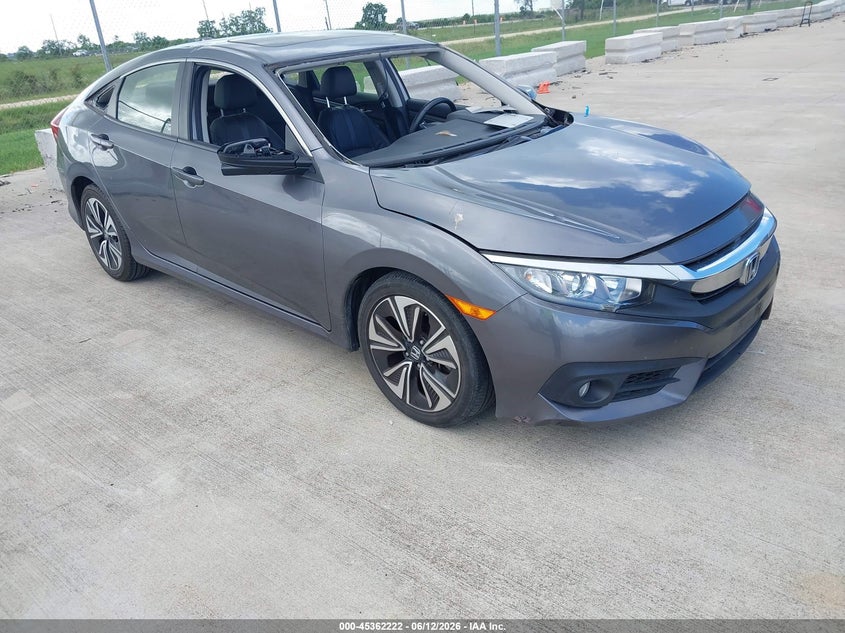 2018 Honda Civic VIN JHMFC1F77JX009930 IAAI salvage auction — LEFT & RIGHT, Original (Texas), sold $7,250 on 2026-07-17 (photo 1)
