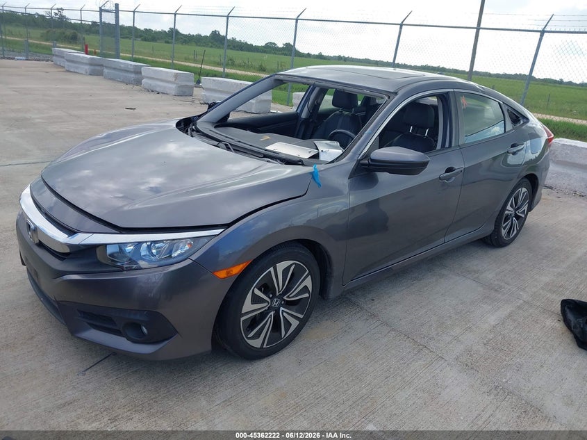 2018 Honda Civic VIN JHMFC1F77JX009930 IAAI salvage auction — LEFT & RIGHT, Original (Texas), sold $7,250 on 2026-07-17 (photo 2)