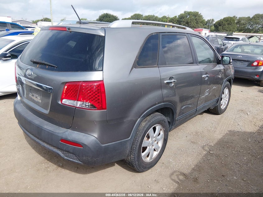 2011 Kia Sorento VIN 5XYKT4A25BG144406 IAAI salvage auction — RIGHT SIDE, Original (Texas), sold $775 on 2026-07-28 (photo 4)