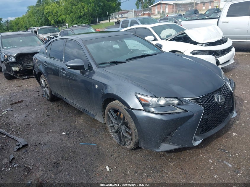 2017 Lexus Gs VIN JTHCZ1BL7HA005233 IAAI salvage auction — REAR END, Salvage Title, sold $6,300 on 2026-08-01 (photo 1)