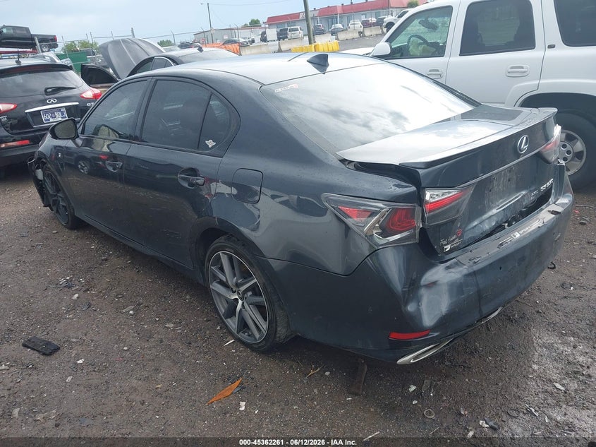 2017 Lexus Gs VIN JTHCZ1BL7HA005233 IAAI salvage auction — REAR END, Salvage Title, sold $6,300 on 2026-08-01 (photo 3)