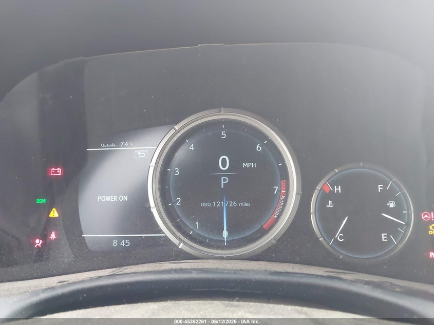 2017 Lexus Gs VIN JTHCZ1BL7HA005233 IAAI salvage auction — REAR END, Salvage Title, sold $6,300 on 2026-08-01 (photo 7)