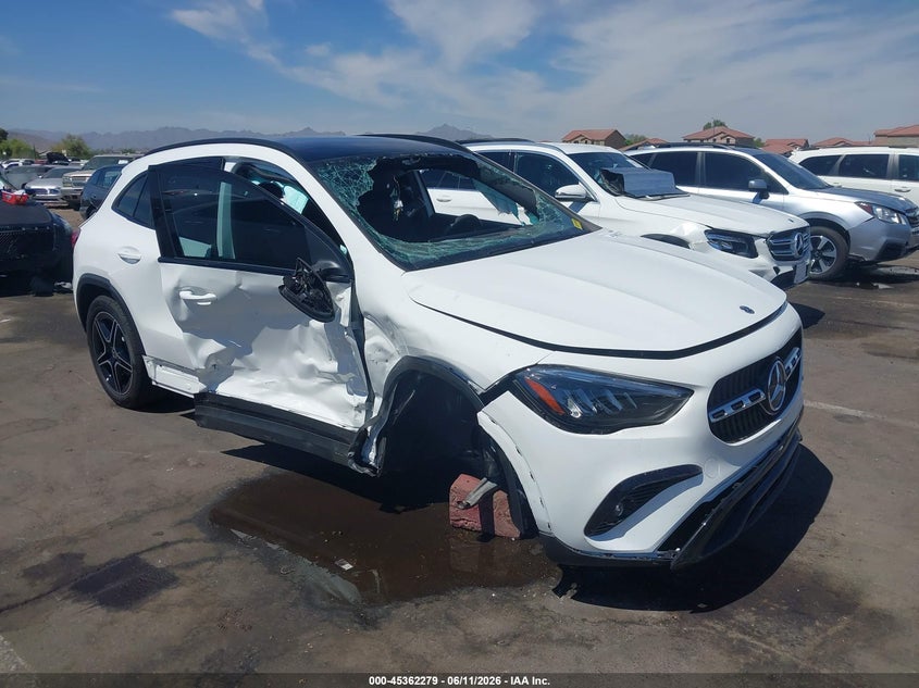 2026 Mercedes-benz Gla-klasse VIN W1N4N4HB2TJ807210 IAAI salvage auction — RIGHT SIDE, Salvage (Arizona), sold $7,225 on 2026-07-21 (photo 1)