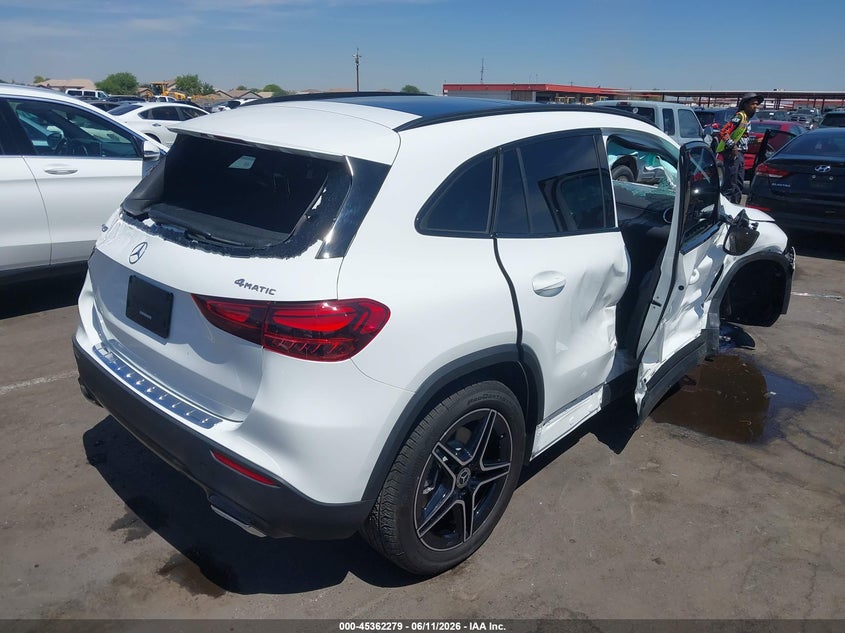 2026 Mercedes-benz Gla-klasse VIN W1N4N4HB2TJ807210 IAAI salvage auction — RIGHT SIDE, Salvage (Arizona), sold $7,225 on 2026-07-21 (photo 4)