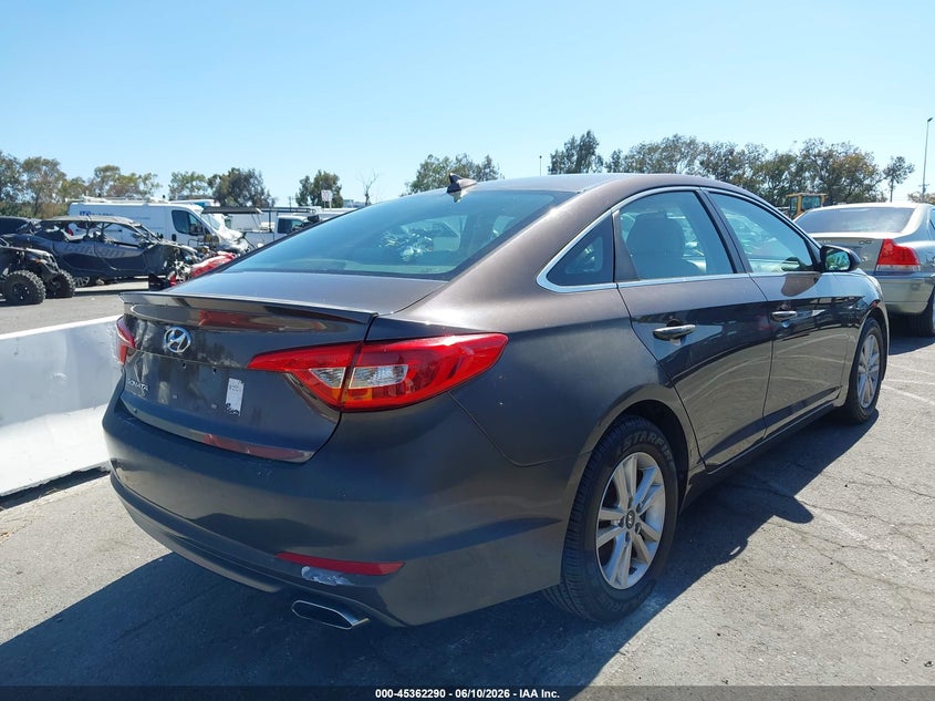 2016 Hyundai Sonata VIN 5NPE24AF3GH375971 IAAI salvage auction — Normal Wear, Clear - Dealer Only (California), sold $2,075 on 2026-06-18 (photo 4)