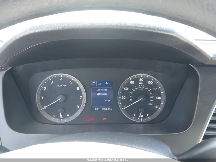 2016 Hyundai Sonata VIN 5NPE24AF3GH375971 IAAI salvage auction — Normal Wear, Clear - Dealer Only (California), sold $2,075 on 2026-06-18 (photo 7)