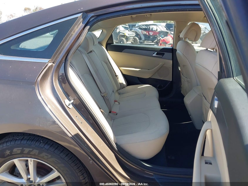 2016 Hyundai Sonata VIN 5NPE24AF3GH375971 IAAI salvage auction — Normal Wear, Clear - Dealer Only (California), sold $2,075 on 2026-06-18 (photo 8)
