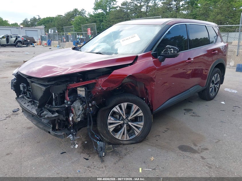 2021 Nissan Rogue VIN JN8AT3BB6MW204255 IAAI salvage auction — FRONT END, Salvage Title, sold $2,950 on 2026-07-14 (photo 2)