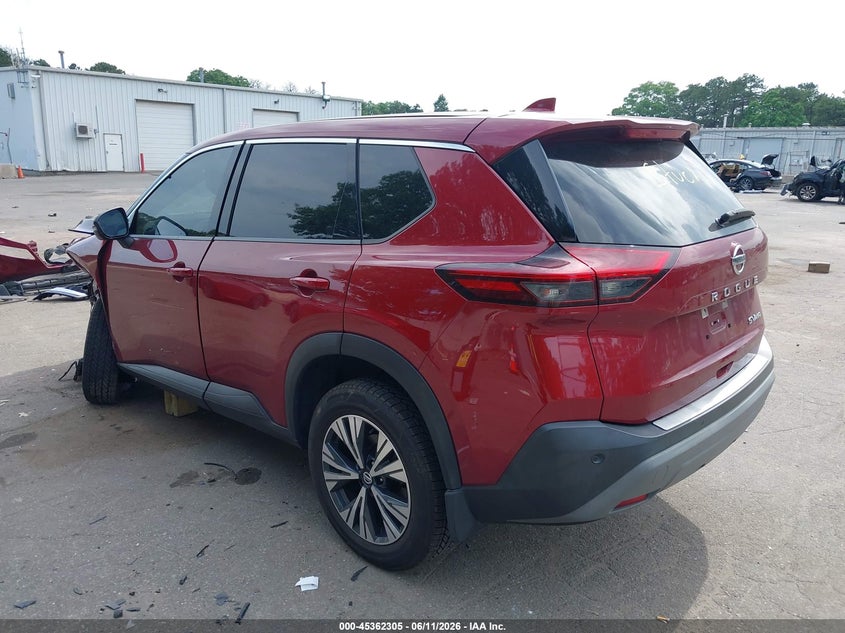 2021 Nissan Rogue VIN JN8AT3BB6MW204255 IAAI salvage auction — FRONT END, Salvage Title, sold $2,950 on 2026-07-14 (photo 3)