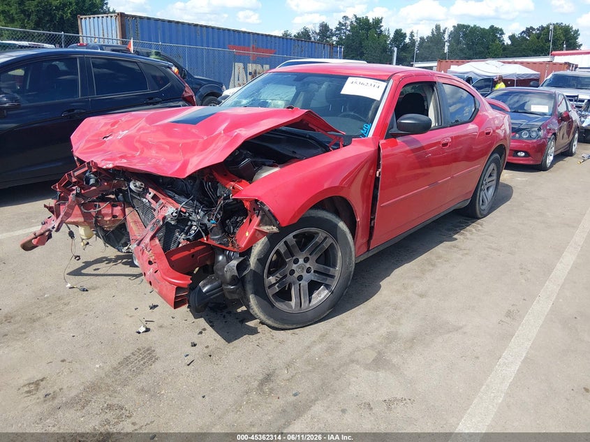 2007 Dodge Charger VIN 2B3KA43G07H819359 IAAI salvage auction — RIGHT FRONT, Salvage (Mississippi), sold $25 on 2026-07-09 (photo 2)
