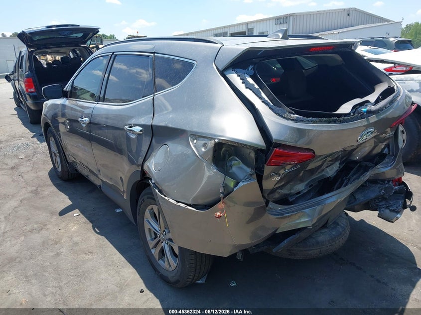 2016 Hyundai Santa fe VIN 5XYZUDLB8GG335625 IAAI salvage auction — REAR END, Salvage (North Carolina), sold $1,425 on 2026-07-16 (photo 3)