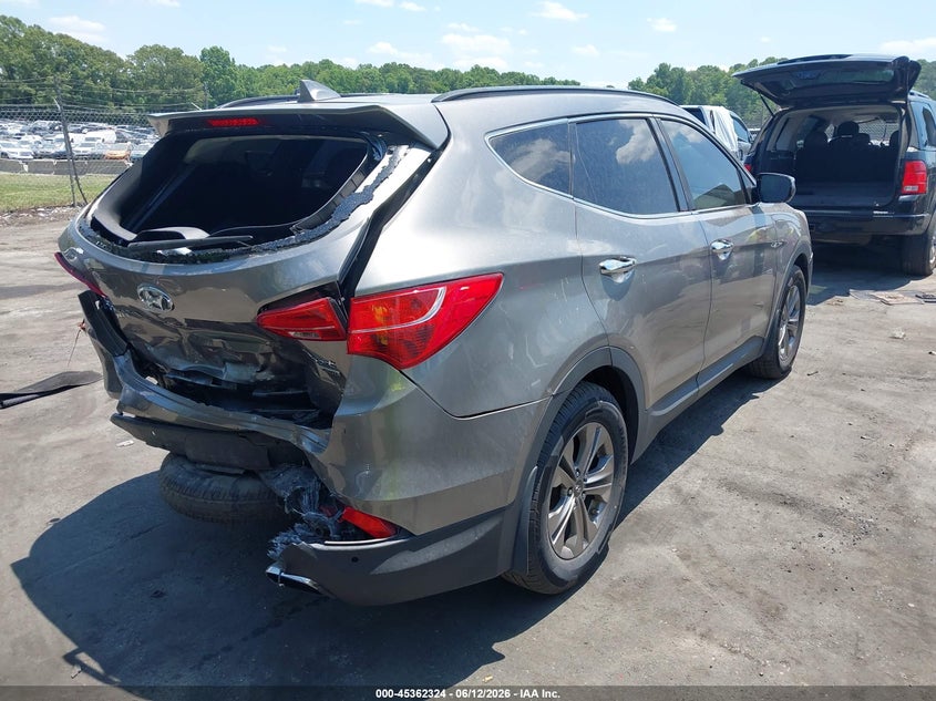 2016 Hyundai Santa fe VIN 5XYZUDLB8GG335625 IAAI salvage auction — REAR END, Salvage (North Carolina), sold $1,425 on 2026-07-16 (photo 4)