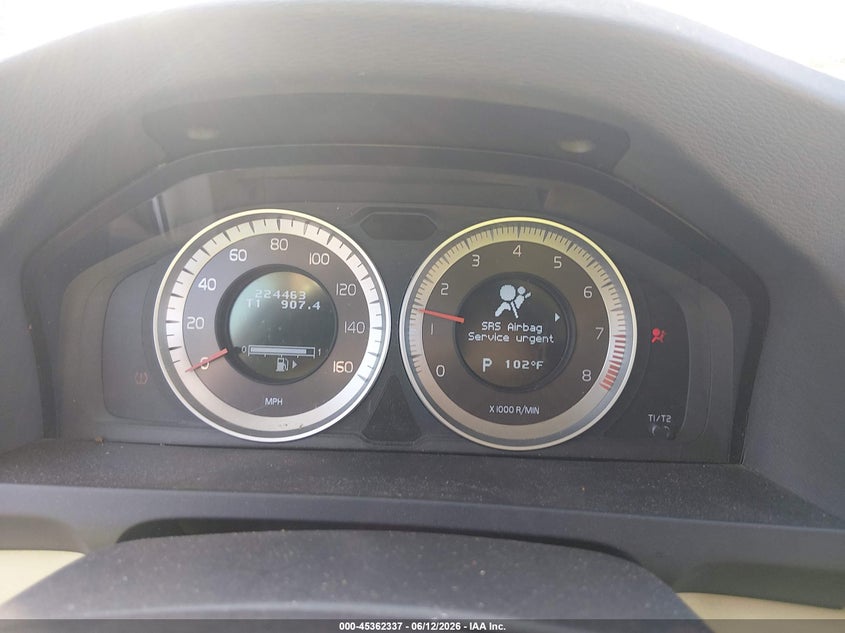 2013 Volvo S60 VIN YV1612FH9D2183175 IAAI salvage auction — LEFT SIDE, Salvage (South Carolina), sold $25 on 2026-07-28 (photo 7)