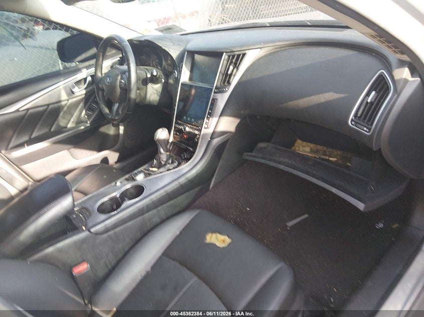 2016 Infiniti Q50 VIN JN1EV7AR7GM341754 IAAI salvage auction — FRONT & REAR, Salvage Title, sold $1,250 on 2026-07-14 (photo 5)