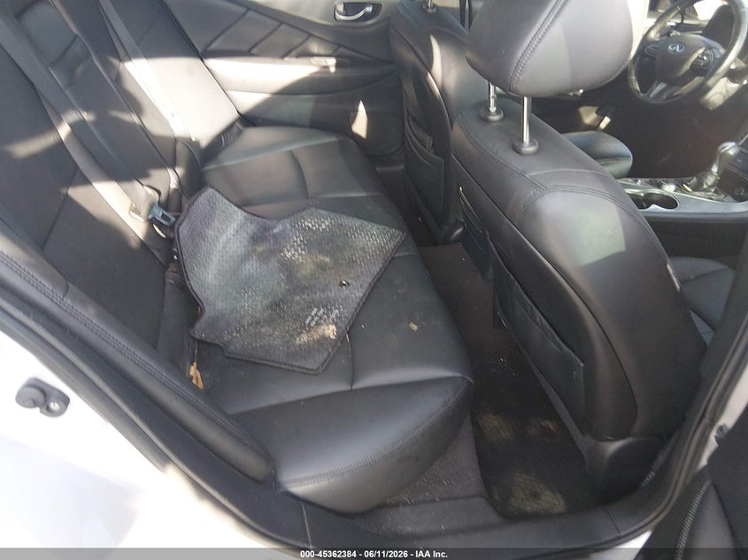 2016 Infiniti Q50 VIN JN1EV7AR7GM341754 IAAI salvage auction — FRONT & REAR, Salvage Title, sold $1,250 on 2026-07-14 (photo 8)