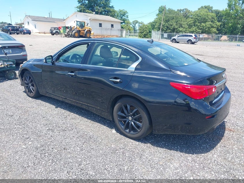 2014 Infiniti Q50 VIN JN1BV7AP4EM683869 IAAI salvage auction — RIGHT FRONT, Salvage (South Carolina), sold $600 on 2026-07-07 (photo 3)