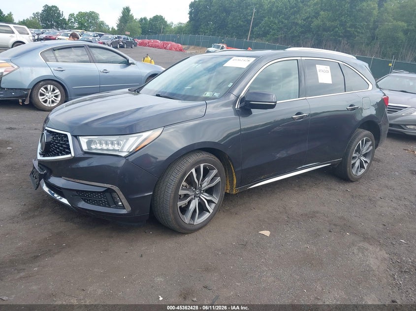 2020 Acura Mdx VIN 5J8YD4H80LL011187 IAAI salvage auction — FRONT END, Salvage (Pennsylvania), sold $7,100 on 2026-07-09 (photo 2)