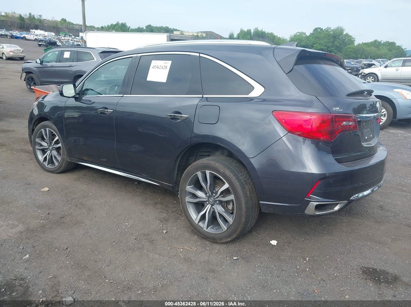 2020 Acura Mdx VIN 5J8YD4H80LL011187 IAAI salvage auction — FRONT END, Salvage (Pennsylvania), sold $7,100 on 2026-07-09 (photo 3)