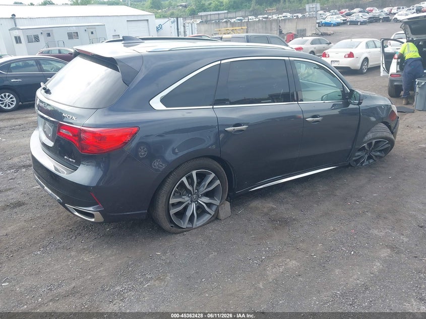 2020 Acura Mdx VIN 5J8YD4H80LL011187 IAAI salvage auction — FRONT END, Salvage (Pennsylvania), sold $7,100 on 2026-07-09 (photo 4)