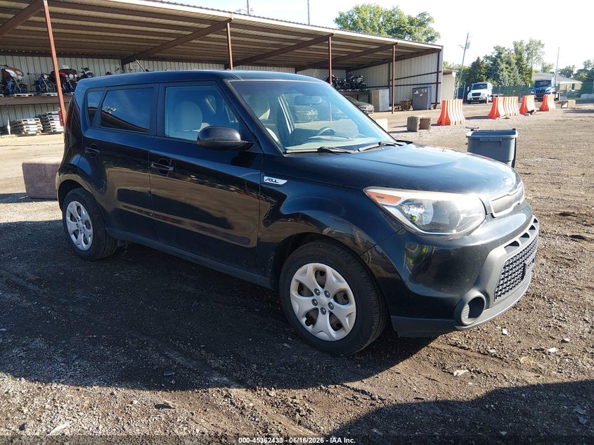 2015 Kia Soul VIN KNDJN2A29F7118193 IAAI salvage auction — LEFT FRONT, Salvage (Ohio), sold $675 on 2026-07-15 (photo 1)