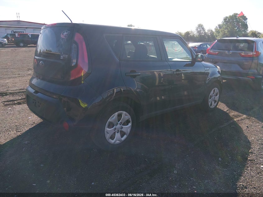 2015 Kia Soul VIN KNDJN2A29F7118193 IAAI salvage auction — LEFT FRONT, Salvage (Ohio), sold $675 on 2026-07-15 (photo 4)