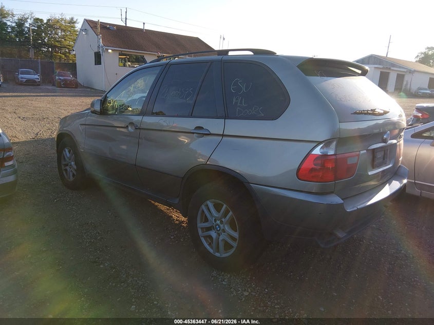 2006 BMW X5 VIN 5UXFA13586LY41302 IAAI salvage auction — SIDE, Bill Of Sale (New York), sold $450 on 2026-07-07 (photo 3)