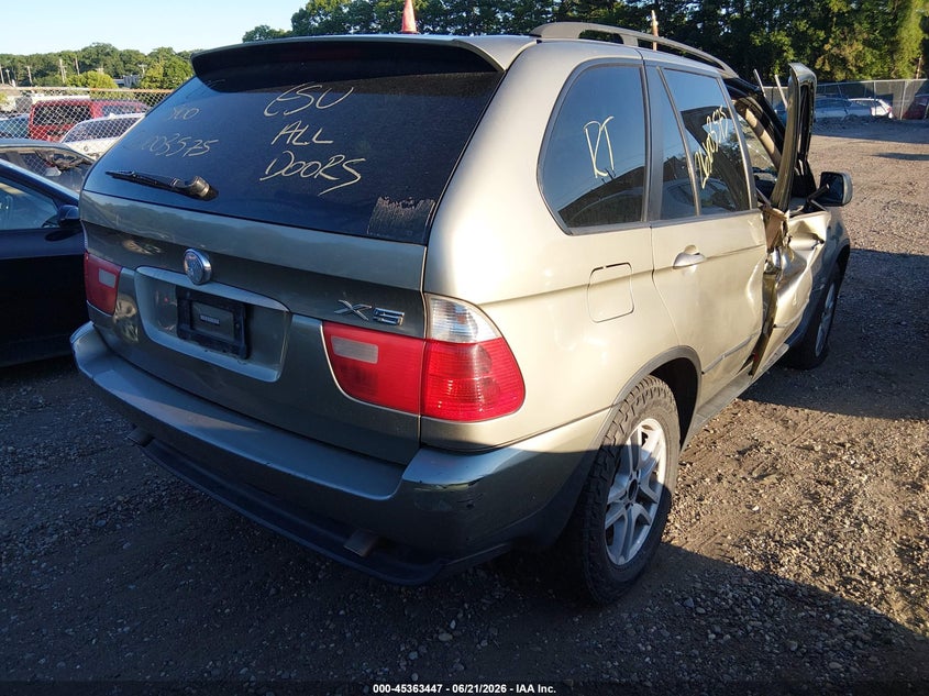 2006 BMW X5 VIN 5UXFA13586LY41302 IAAI salvage auction — SIDE, Bill Of Sale (New York), sold $450 on 2026-07-07 (photo 4)